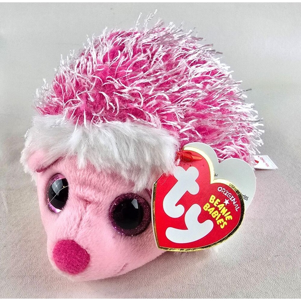 Ty Original Beanie Babies 6” Mrs. Prickly the Hedgehog 2015 Pink Plush Stuffed